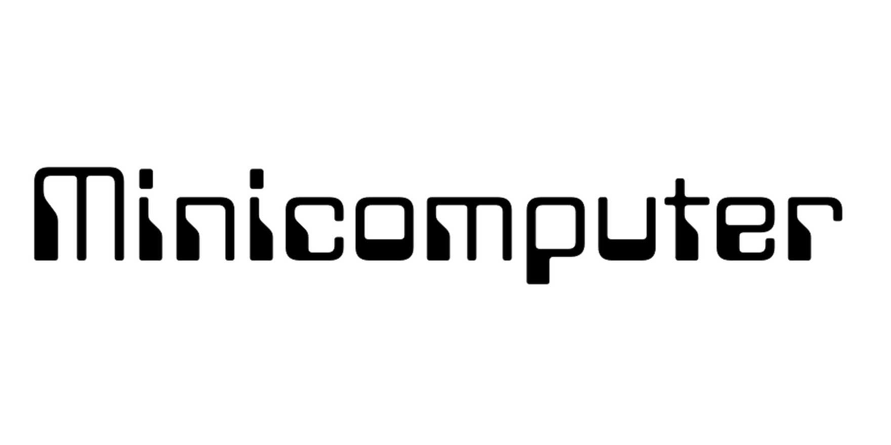 Minicomputer in use