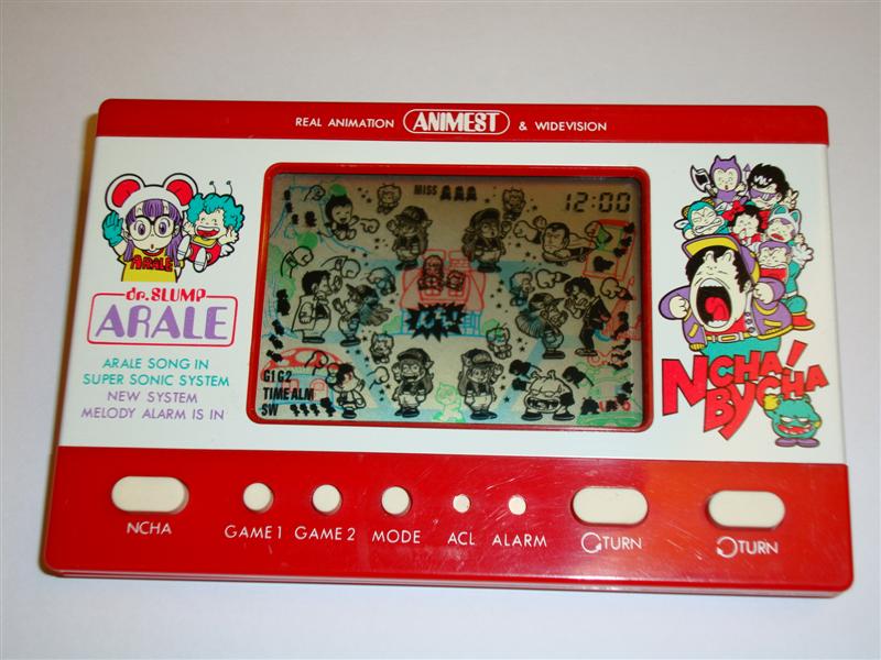 Popy Electronics: Dr. Slump Arale Part III Ncha! Bycha (vintage hand-held game)